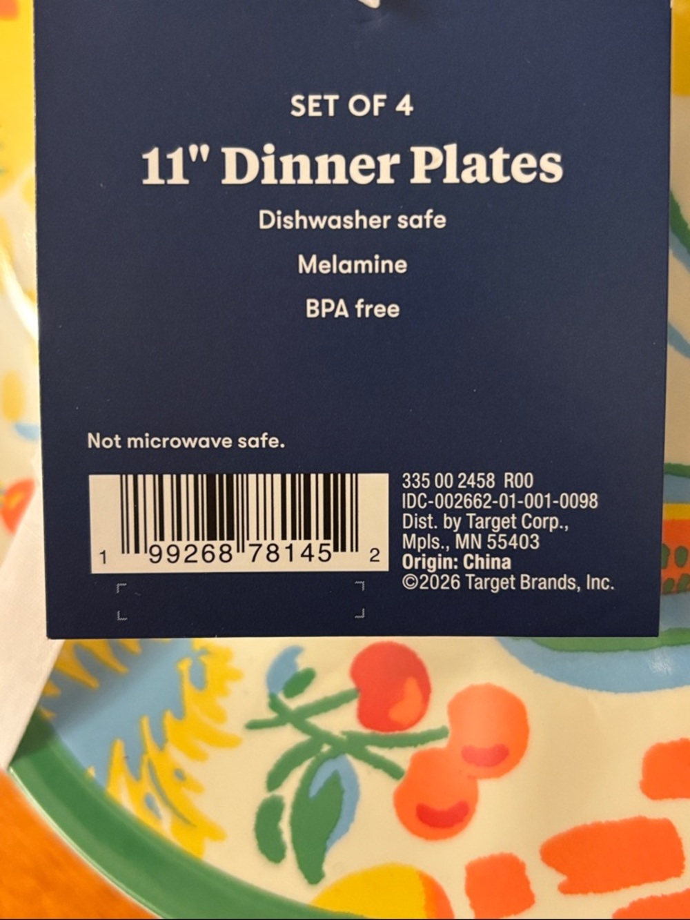 Roller Rabbit x Target Vacation Melamine Dinner Plates - Set of 4 - Picture 3 of 6